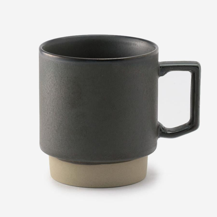 Stack Mugs from Japan, Charcoal