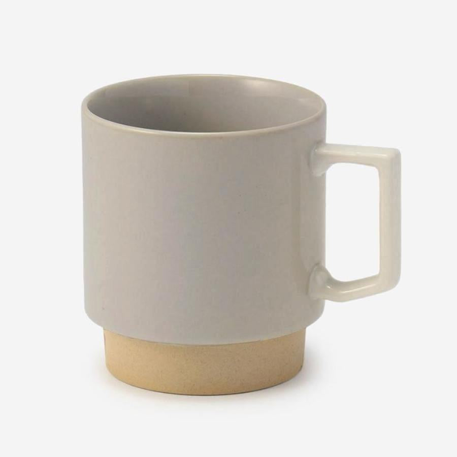Stack Mugs from Japan, Light Grey