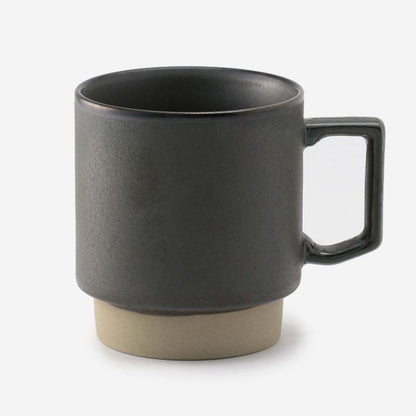 Stack Mugs from Japan, Charcoal